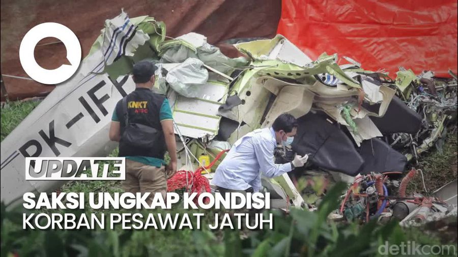 Saksi Ungkap Kondisi Korban Pesawat Jatuh: 1 Terkapar, 2 Tertelungkup