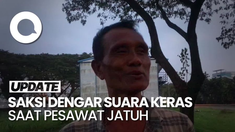 Saksi Dengar Suara Keras Saat Pesawat Jatuh: Keras Banget, Kayak Tabrakan