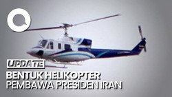 Wujud Helikopter Rombongan Presiden Iran Sebelum Terjatuh