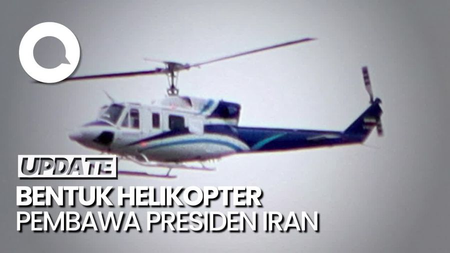 Wujud Helikopter Rombongan Presiden Iran Sebelum Terjatuh