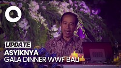 Kala Jokowi Ikut Nyanyi di Gala Dinner WWF Bali, Para Menterinya Joget