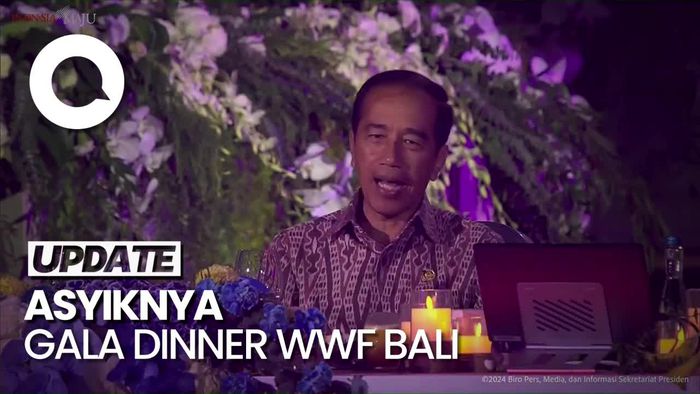 Kala Jokowi Ikut Nyanyi di Gala Dinner WWF Bali, Para Menterinya Joget