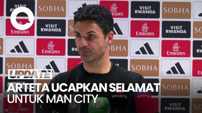 Perasaan Arteta Campur Aduk, Tapi Tetap Beri Selamat Man City
