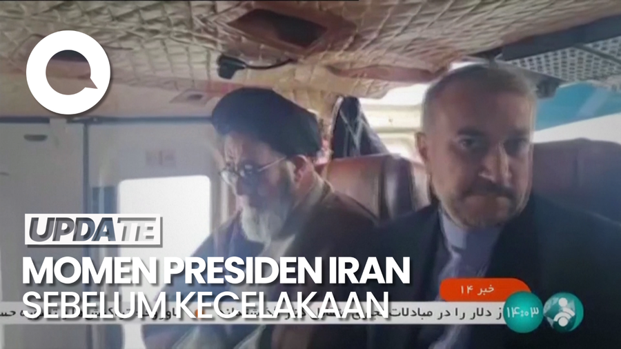 Momen Presiden Iran di Dalam Helikopter Sebelum Kecelakaan