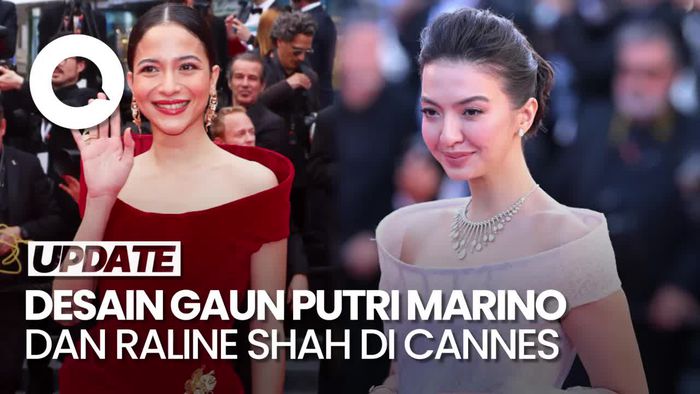 Bedah Desain Gaun yang Dikenakan Putri Marino dan Raline Shah di Cannes