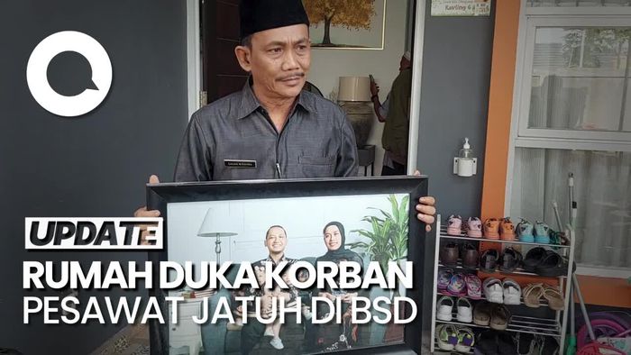 Suasana Rumah Duka Farid Ahmad Korban Pesawat Jatuh di BSD