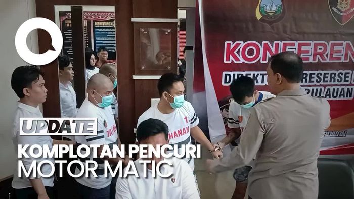 Pura-pura Jadi Ojol, Komplotan Ini Gasak Puluhan Motor Matic di Batam