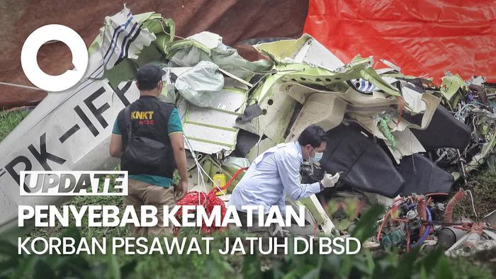 Penyebab Kematian Korban Pesawat Jatuh di BSD: Benturan Kepala hingga Dada