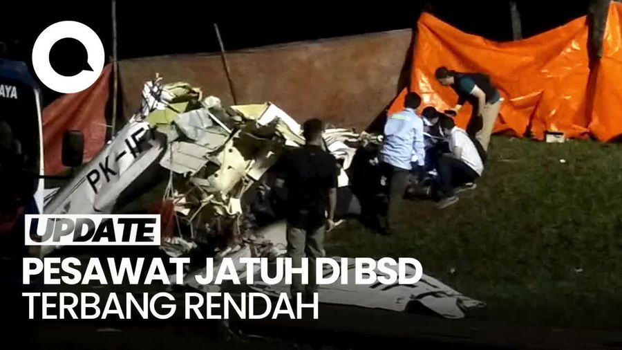 KNKT Duga Pesawat Mendarat Darurat ke Lapangan BSD, Tapi Kena Pohon