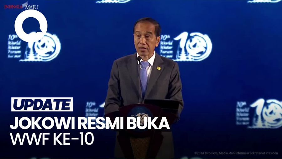 Presiden Jokowi Buka WWF ke-10 di Bali: No Water, No Life, No Growth