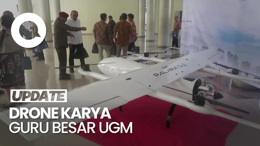 Melihat Drone Palapa Surveilans Karya Guru Besar UGM Gesang Nugroho