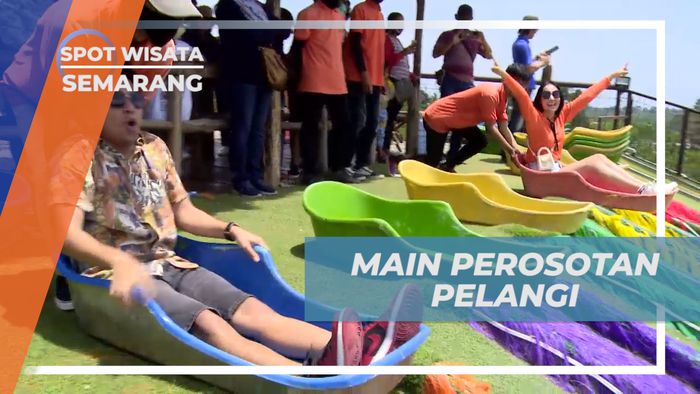 Meluncur Seru di Wahana Perosotan Warna-warni yang Spektakuler, Semarang