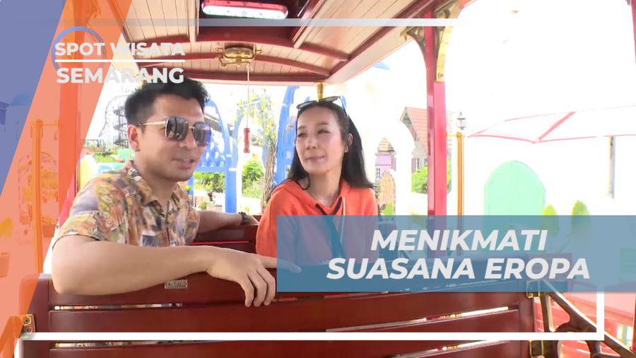 Menikmati Liburan Berkeliling Santorini Van Java Naik Kereta Wisata, Semarang