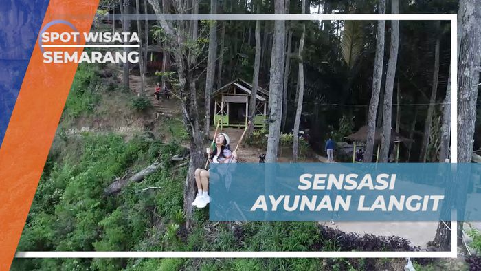 Sensasi Menikmati Bermain Ayunan Langit yang Bikin Jantungan, Semarang