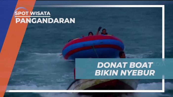 Berputar-putar Bermain Donut Boar di Pangandaran
