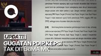 MK Putuskan Gugatan PDIP ke PSI di Papua Tengah Tak Diterima