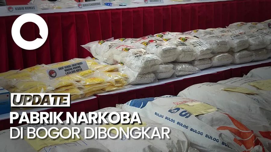 Polda Metro Bongkar Pabrik Narkoba di Bogor, Jutaan Pil PCC Disita