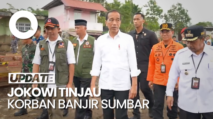 Jokowi Tinjau Korban Banjir Sumbar, Perintahkan Warga Segera Direlokasi