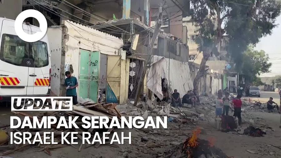 Penampakan Kehancuran Kota Rafah Seusai Digempur Israel Berhari-hari