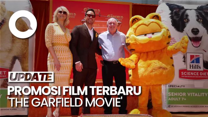 Cara Unik Garfield Si Kucing Pemalas Promosi Film Terbarunya