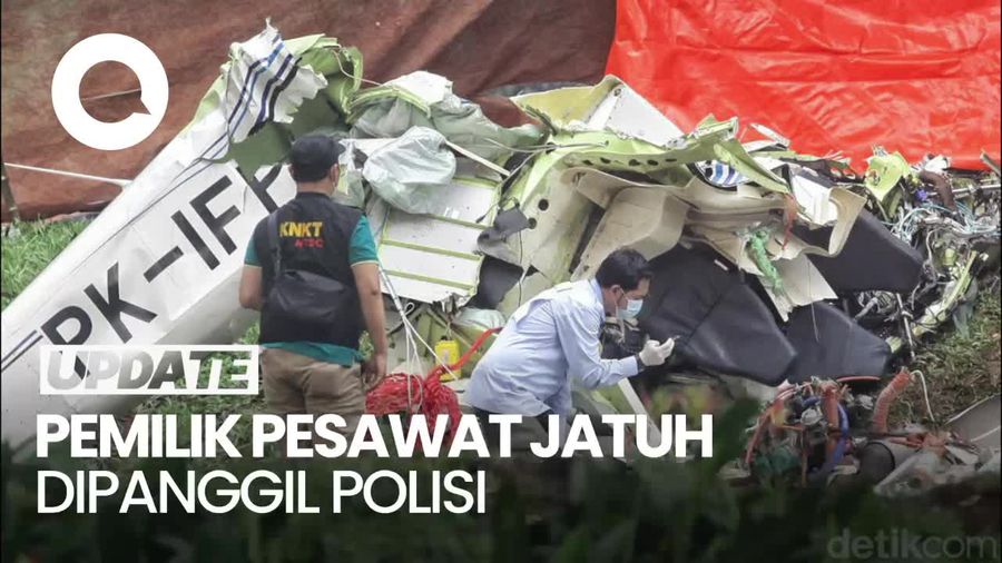 Polisi Bakal Periksa Pemilik Pesawat Jatuh di BSD