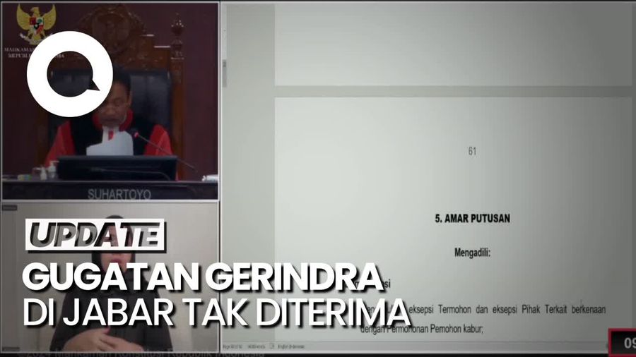MK Tak Terima Gugatan Gerindra yang Minta Hitung Ulang Pileg DPR di Jabar
