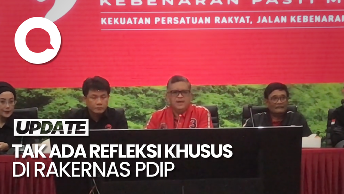 Hasto Sebut Tak Ada Refleksi Khusus dalam Rakernas PDIP Tanpa Jokowi