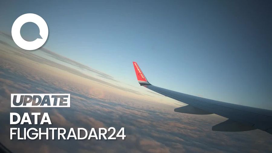 Momen Pesawat Rute London-Singapura Alami Turbulensi