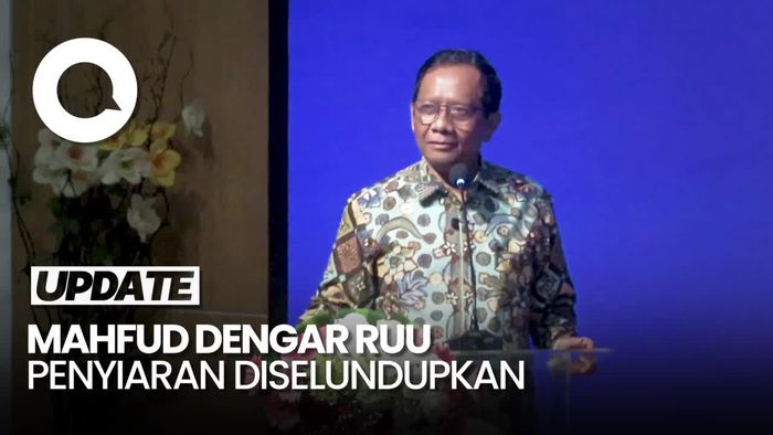 Mahfud Dengar RUU Penyiaran Diselundupkan ke DPR Lewat Perantara