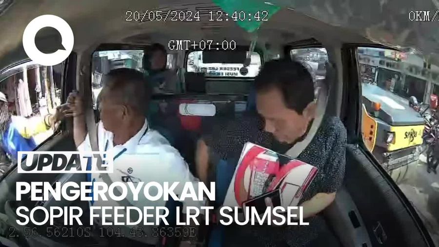 Viral Sopir Feeder LRT di Palembang Kena Pukul Pekerja Aspal Jalan