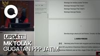Gugatan PPP Jatim soal 21 ribu Suara Pindah ke Partai Garuda Ditolak MK