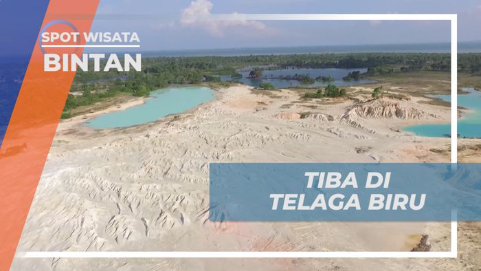 Menikmati Perjalanan Naik Motor Trail Menuju Telaga Biru yang Eksotis, Bintan