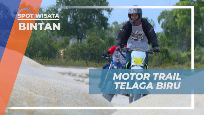 Memacu Adrenalin Melibas Medan Berpasir Naik Motor Trail, Bintan