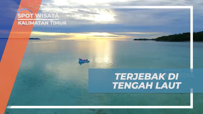 Momen Menegangkan Terjebak di Tengah Laut Kalimantan Timur