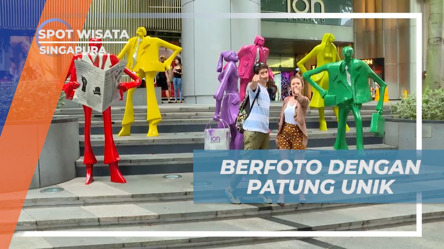 Berfoto Seru Dengan Patung Unik Orchard Road Singapura