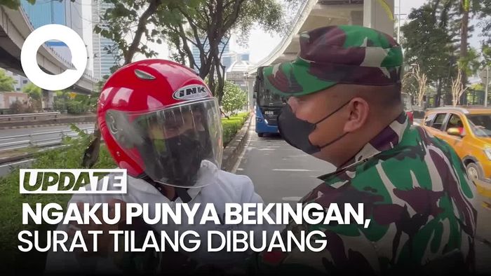 Ngaku Punya Bekingan di Polda Metro, Pengendara Buang Surat Tilang