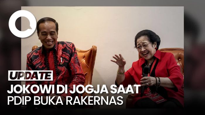 Jokowi di Jogja Saat Mega Dijadwalkan Pidato di Rakernas PDIP