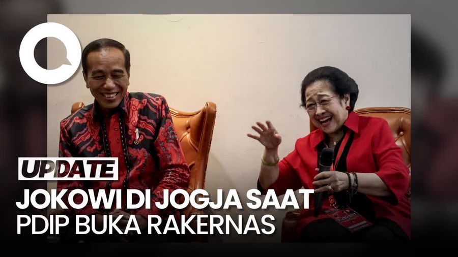Jokowi di Jogja Saat Mega Dijadwalkan Pidato di Rakernas PDIP
