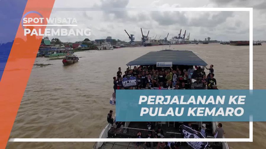 Perjalanan Seru Menuju Pulau Kamaro, Singgah di Jembatan Ampera Palembang