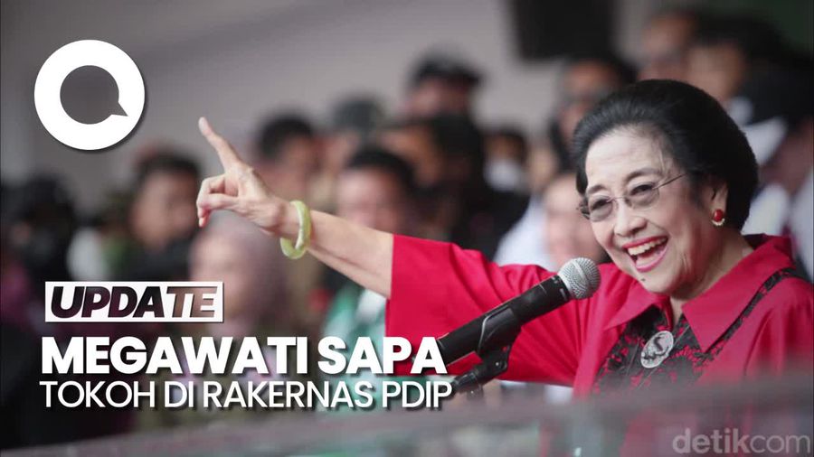 Kala Megawati Singgung Tokoh yang Tak Mau Datang ke Rakernas