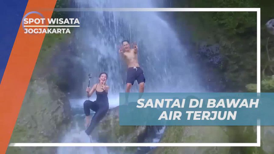 Bersantai Sejenak Menikmati Suasana Asri Air Terjun Sri Gethuk Yogyakarta