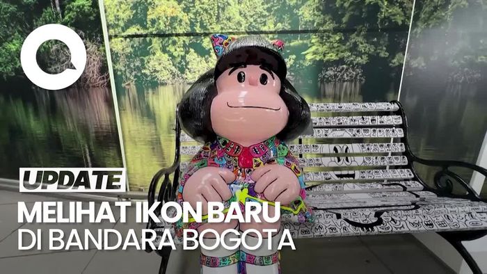 Kampanyekan Isu Sosial, Patung Mafalda Hadir di Bandara Bogota 
