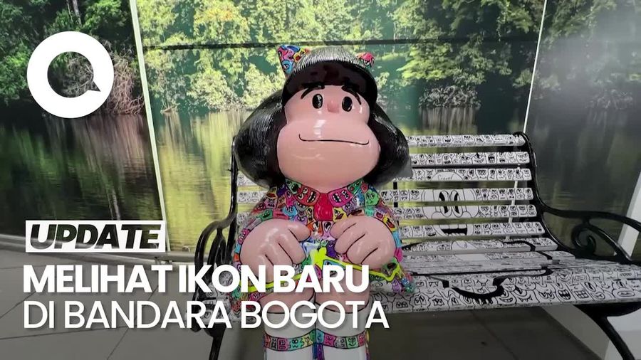 Kampanyekan Isu Sosial, Patung Mafalda Hadir di Bandara Bogota 