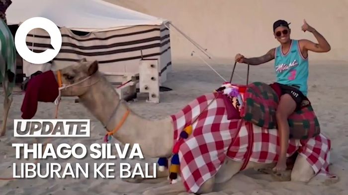 Momen Thiago Silva Liburan ke Bali Bersama Istri