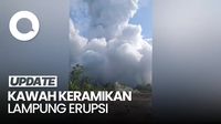 Wisata Kawah Keramikan Lampung Barat Erupsi, Disertai Suara Ledakan