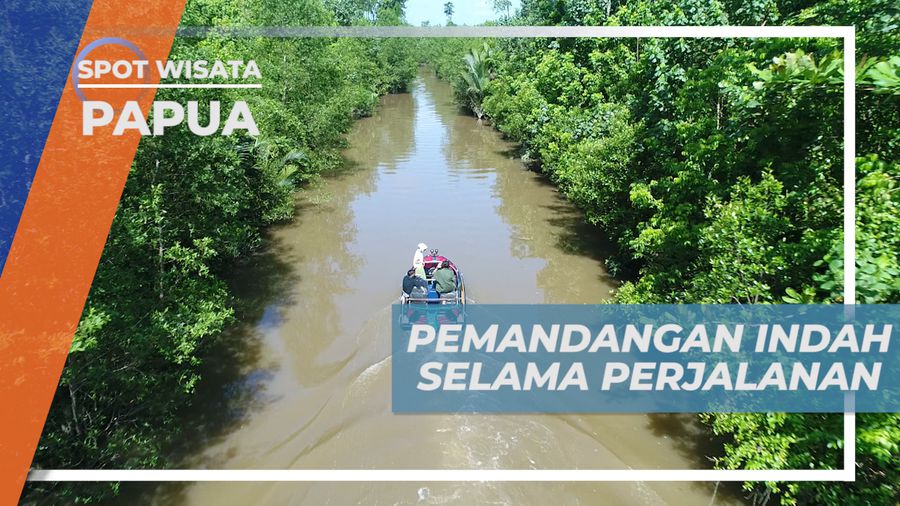Menikmati Indahnya Pemandangan Selama Perjalanan Menuju Desa Sawaerma, Papua