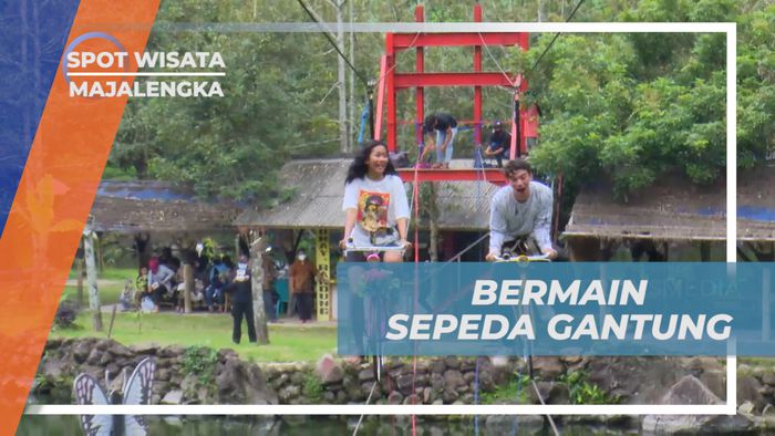 Sensasi Naik Sepeda Gantung yang Bikin Jantung Berdebar, Majalengka