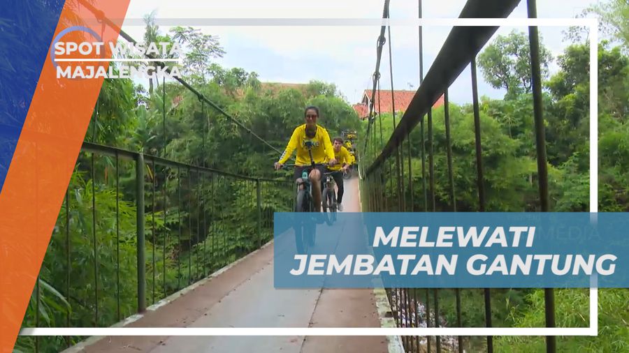 Serunya Sensasi Melintasi Jembatan Gantung yang Legendaris, Majalengka