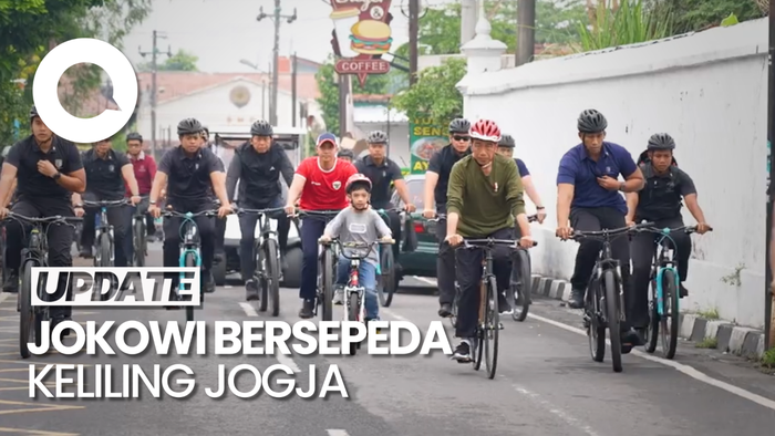 Momen Jokowi dan Jan Ethes Gowes Bareng di Jogjakarta