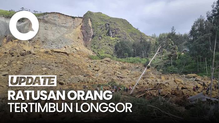Melihat dari Udara Longsor di Papua Nugini, Lebih dari 300 Orang Terkubur